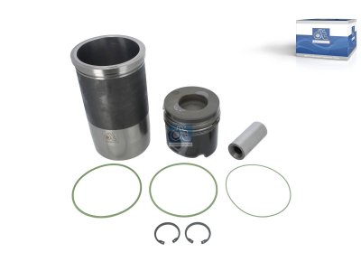 DT Spare Parts - Piston with liner, D: 128 mm - 4.90956