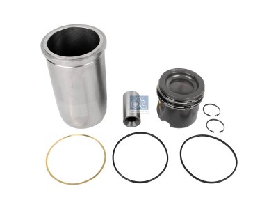 DT Spare Parts - Piston with liner, D: 130 mm - 4.90967