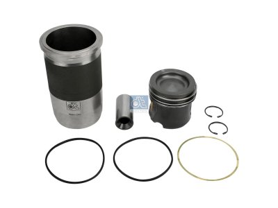 DT Spare Parts - Piston with liner, D: 130 mm - 4.90968