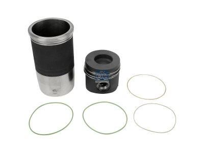 DT Spare Parts - Piston with liner, D: 128 mm - 4.90962