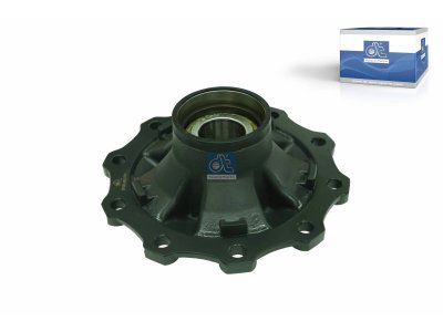 DT Spare Parts - Wheel hub, with bearing, d1: 120 mm, d2: 150 mm, D: 380 mm, 10 bores, b: 22 mm, P: 335 mm, M135 x 2, H: 206 mm - 10.10591