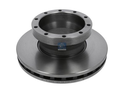 DT Spare Parts - Brake disc, D: 375 mm, 10 bores, P: 209 mm, M14 x 1,5, H: 146 mm, S: 45 mm, s: 37 mm - 5.21224