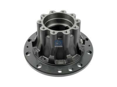 DT Spare Parts - Wheel hub, without bearings, d1: 145 mm, d2: 150 mm, D: 380 mm, 10 bores, b: 25 mm, H: 253 mm - 5.30171