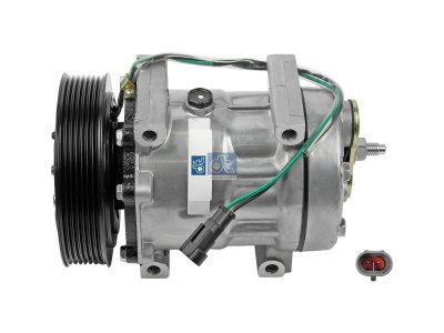 DT Spare Parts - Compressor, air conditioning, oil filled, 24 V, 7 PK, DP: 136 mm, 7 grooves - 5.45291