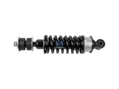 DT Spare Parts - Cabin shock absorber, D: 41 mm, b: 14 mm, M14 x 1,5, Lmin: 243 mm, Lmax: 284 mm - 5.65008
