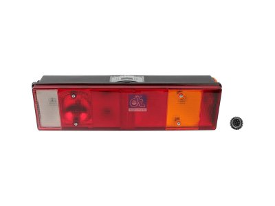 DT Spare Parts - Tail lamp, left, with license plate lamp, 24 V, P21W, Lb: 152 mm, L: 468 mm, H: 134 mm, R5W - 5.81125
