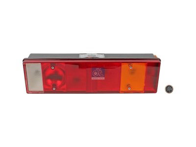 DT Spare Parts - Tail lamp, left, 24 V, P21W, L: 464 mm, H: 130 mm, R5W - 5.81196