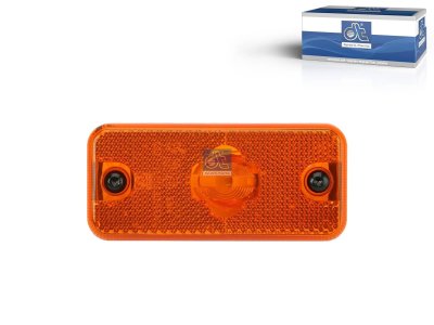 DT Spare Parts - Side marking lamp, orange, Lb: 84 mm, L: 110 mm, H: 50 mm, T: 18 mm - 5.81152