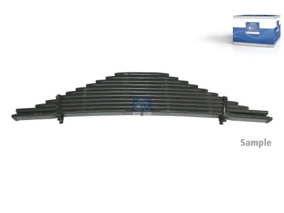 DT Spare Parts - Leaf spring, L: 1510 mm, W: 100 mm, 7x23,5 - 6.11025