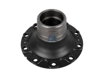 DT Spare Parts - Wheel hub, without bearings, d1: 125 mm, d2: 125 mm, D: 384 mm, 10 bores, b: 25 mm, H: 164.5 mm - 6.54001