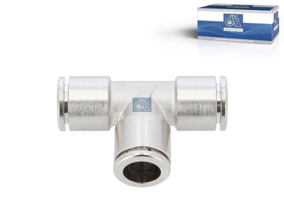 DT Spare Parts - T-connector, brass, D: 12 mm - 9.85932 - 10 Pack