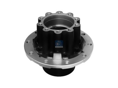 DT Spare Parts - Wheel hub, with bearing, d1: 160 mm, d2: 170 mm, D: 377 mm, 10 bores, b: 22 mm, P: 335 mm, H: 297.5 mm - 4.64744