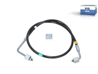 DT Spare Parts - Hose line, cabin tilt, M12 x 1,5, L: 915 mm, 362 bar - 1.00310
