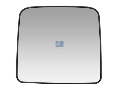 DT Spare Parts - Mirror glass, wide view mirror, right, heated, R: 300 mm - 3.86115