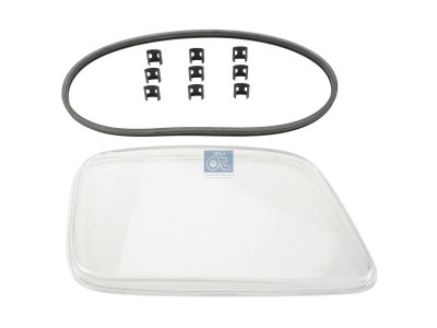 DT Spare Parts - Headlamp glass, right - 4.64451