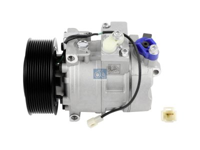 DT Spare Parts - Compressor, air conditioning, oil filled, 24 V, 11 PK, DP: 130 mm, 11 grooves - 4.64502