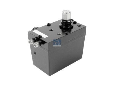DT Spare Parts - Cabin tilt pump, 380 ml, M12 x 1,5, L: 130 mm, W: 80 mm, H: 101 mm, 280 bar, Pov: 370 bar - 6.76007