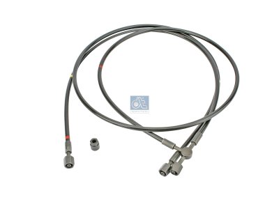 DT Spare Parts - Hose line, cabin tilt, L1: 750 mm, L2: 1670 mm - 6.96007