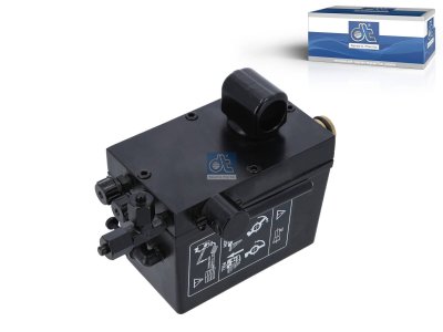 DT Spare Parts - Cabin tilt pump, 380 ml, M12 x 1,5, M12 x 1,5, L: 130 mm, W: 80 mm, H: 101 mm, 280 bar, Pov: 370 bar - 6.76006