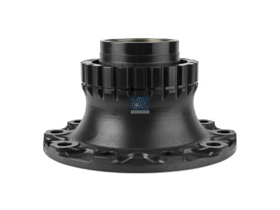 DT Spare Parts - Wheel hub, without bearings, d1: 125 mm, d2: 125 mm, D: 383 mm, 10 bores, b: 27.2 mm, P: 335 mm, H: 165.5 mm - 2.65227