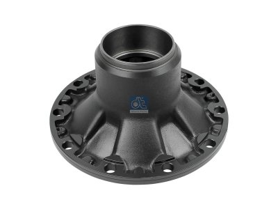 DT Spare Parts - Wheel hub, without bearings, d1: 110 mm, d2: 130 mm, D: 369 mm, 10 bores, b: 22 mm, P: 335 mm, M115 x 1,5, H: 209 mm - 3.67612