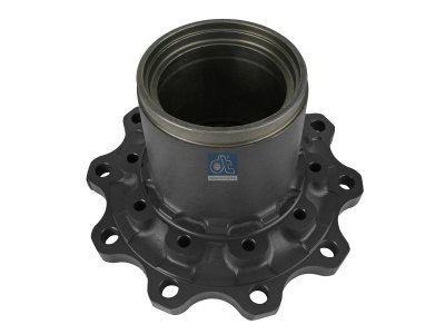 DT Spare Parts - Wheel hub, without bearings, d1: 140 mm, d2: 140 mm, D: 380 mm, 10 bores, b: 22 mm, P: 335 mm, H: 212.5 mm - 4.63346