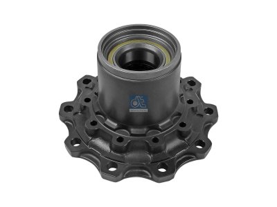 DT Spare Parts - Wheel hub, with bearing, d1: 140 mm, d2: 140 mm, D: 380 mm, 10 bores, b: 22 mm, P: 335 mm, H: 212.5 mm - 4.64654