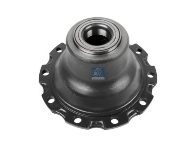 DT Spare Parts - Wheel hub, with bearing, d1: 127.3 mm, d2: 127 mm, D: 375 mm, 10 bores, b: 22.3 mm, H: 132 mm - 1.17311