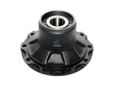 DT Spare Parts - Wheel hub, with bearing, d1: 110 mm, d2: 130 mm, D: 376 mm, 10 bores, b: 22 mm, P: 335 mm, H: 176 mm - 4.64652