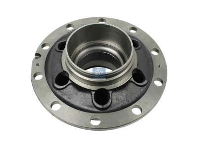 DT Spare Parts - Wheel hub, without bearings, d1: 140 mm, d2: 160 mm, D: 376.5 mm, 10 bores, b: 25 mm, H: 210 mm - 6.54002