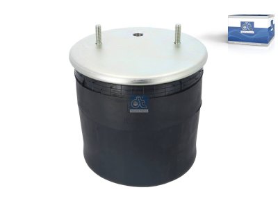 DT Spare Parts - Air spring, with plastic piston, D: 259 mm, Dmax: 300 mm, M12 x 1,75, M22 x 1,5, L: 380 mm - 10.26003