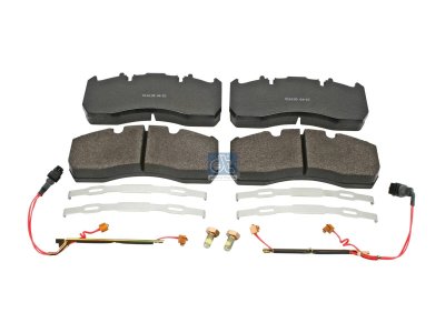 DT Spare Parts - Disc brake pad kit, W: 216 mm, S: 29 mm, H: 97 mm - 6.95113