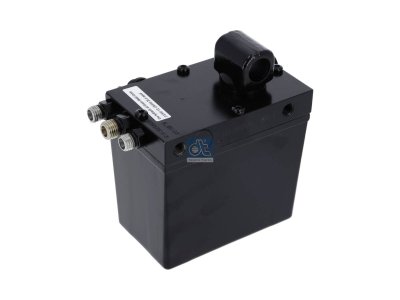DT Spare Parts - Cabin tilt pump, 480 ml, M12 x 1,5, M14 x 1,5, L: 130 mm, W: 80 mm, H: 141 mm, 280 bar, Pov: 400 bar - 5.65107