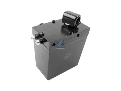 DT Spare Parts - Cabin tilt pump, 580 ml, M12 x 1,5, M12 x 1,5, L: 130 mm, W: 80 mm, H: 101 mm, 280 bar, Pov: 280 bar - 7.77028