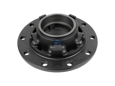 DT Spare Parts - Wheel hub, without bearings, d1: 148 mm, d2: 148 mm, D: 385.5 mm, 10 bores, b: 25.3 mm, H: 157 mm - 2.65276