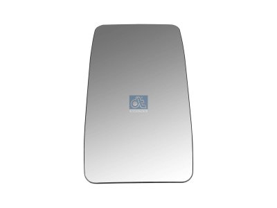 DT Spare Parts - Mirror glass, main mirror, right, heated, L: 340 mm, W: 175 mm - 4.64837