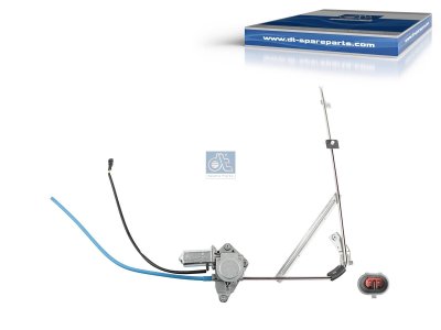 DT Spare Parts - Window regulator, left, electrical, with motor - 7.70052