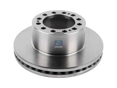 DT Spare Parts - Brake disc, D: 375 mm, 12 bores, b: 19 mm, P: 168 mm, d: 131 mm, H: 139.5 mm, S: 45 mm, s: 37 mm - 10.34101