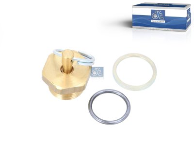 DT Spare Parts - Water drain valve, M22 x 1,5, SW: 27, H: 17.5 mm - 3.72185