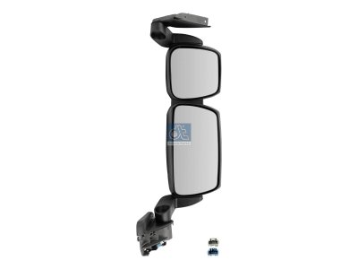 DT Spare Parts - Main mirror, complete, right, heated, electrical, r: 300 mm, R: 1200 mm - 7.73101