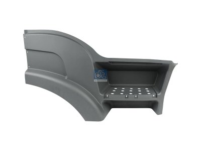 DT Spare Parts - Step well case, right, black, with mounting holes - 7.72027