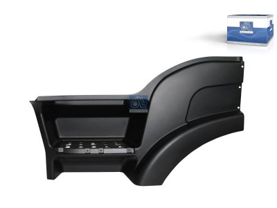 DT Spare Parts - Step well case, left, black, with mounting holes - 7.72014