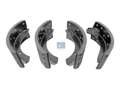 DT Spare Parts - Brake shoe kit, with linings - 7.92405