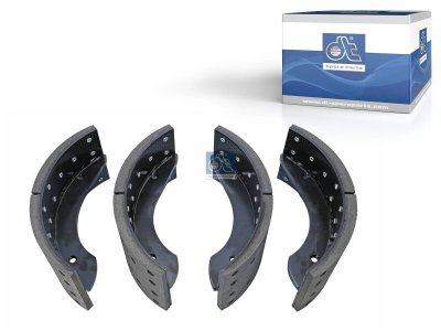 DT Spare Parts - Brake shoe kit, with linings - 7.92401