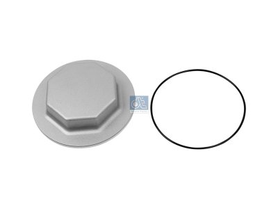DT Spare Parts - Hub cover, complete with o-ring, M136 x 2, H: 50 mm - 1.17089