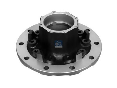 DT Spare Parts - Wheel hub, without bearings, d1: 130 mm, d2: 150 mm, D: 380 mm, 10 bores, b: 22 mm, H: 187 mm - 4.64658