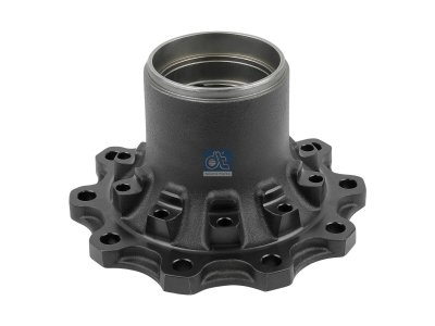 DT Spare Parts - Wheel hub, without bearings, d1: 140 mm, d2: 152 mm, D: 376 mm, 10 bores, b: 23.1 mm, P: 335 mm, H: 212 mm - 10.20408