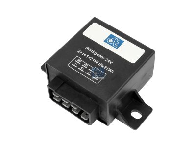 DT Spare Parts - Turn signal relay, 24 V, 21 W, 2x1x1(8) x 21 W, 7 poles - 4.64973