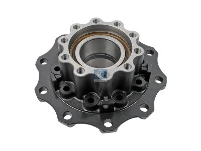 DT Spare Parts - Wheel hub, with bearing, d1: 160 mm, d2: 160 mm, D: 380 mm, 10 bores, b: 22 mm, H: 165 mm - 3.67633