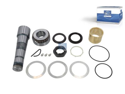 DT Spare Parts - King pin kit, with bearing, D1: 60 mm, D2: 40 mm, M40 x 1,5, L: 226.5 mm - 6.94015